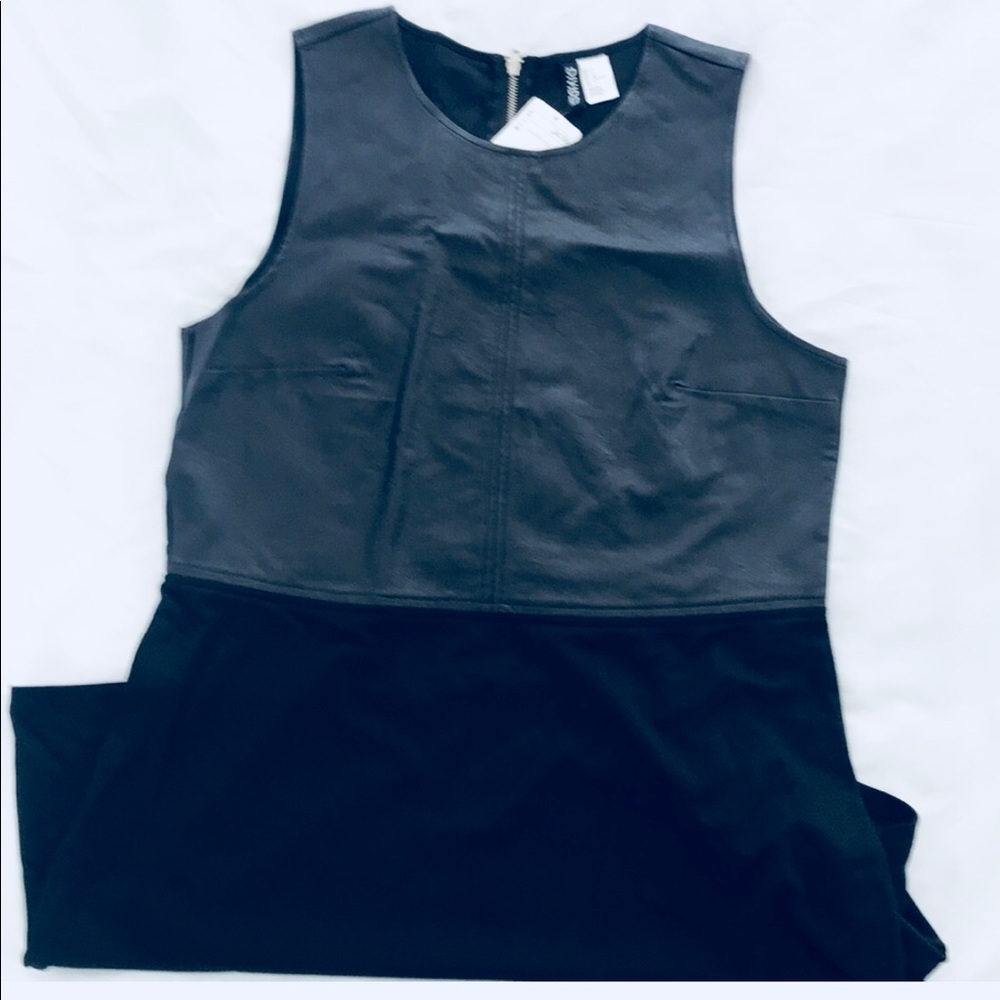 H&M Dress, NWT, Faux Leather, Size 14